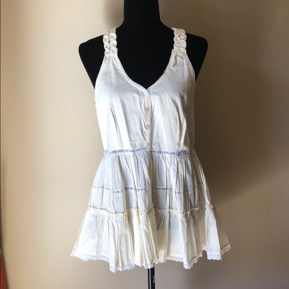 Tiered Button-up Tunic